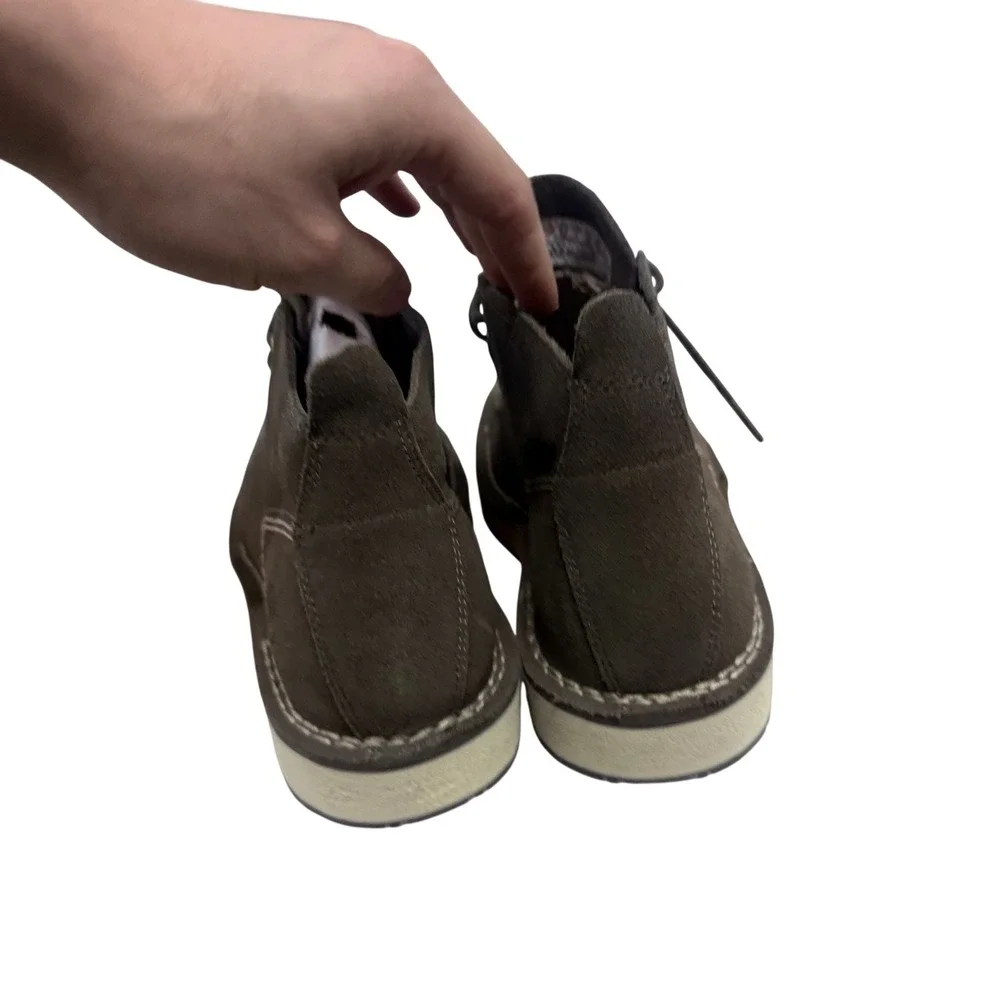 Timberland Westmore Mid Lace Chukka Boot Mens 8.5 Olive Suede TB0A5YGY901
